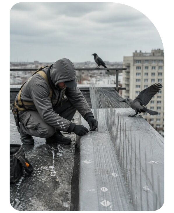 Защита от ворон под ключ в Мончегорске по цене от 5050 р. | Сенат-Мнч